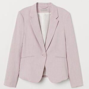 H&M Fitted Blazer in light pink